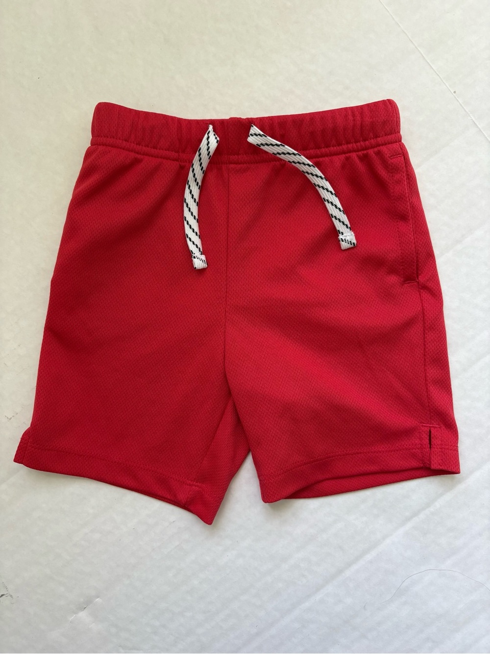 Old Navy Active Red Mesh Shorts Toddler Boy 2T Drawstring Sporty Elastic Waist